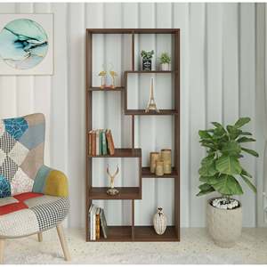 Estantería de Madera Sintética Jameye de Primera Calidad, Organizador de Libros con Estantes para Decoración, de Pie para Sala de Estar - Product Image 1