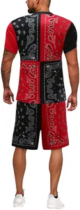 Ensemble chemise et short pour homme, été, respirant, 100% coton, personnalisé, manches courtes, style streetwear - Product Image 2