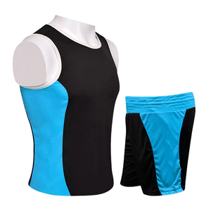 Combinaison de lutte pour hommes, noire et jaune, coupe athlétique, en polyester respirant, pour arts martiaux mixtes et boxe - Product Image 5