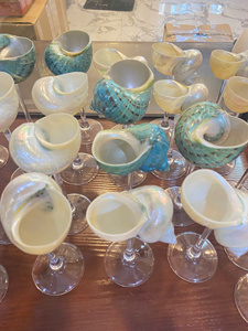 Rustic Coastal Seashell Glasses Handmade <b>Drinkware</b> for Home Decoration - Product Image 6