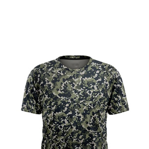 เสื้อยืดลายพรางขนาดใหญ่สำหรับผู้ชาย สตรีทแวร์ ผ้าฝ้าย พิมพ์ลาย แขนสั้น สวมใส่สบาย ทรงหลวม เสื้อยืดฤดูร้อน - Product Image 4