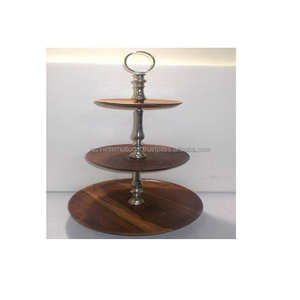 3-<b>Tier</b> Wooden Decorative <b>Cake</b> <b>Stand</b> for Presenting <b>Cakes</b> a Premium <b>Cake</b> Tool - Product Image 1