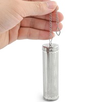 Colador de Té Extra Fino de Acero Inoxidable, Filtro de Té Apto para Botellas y Aberturas de Botellas con Cadena
