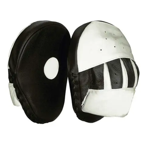Custom Made Training Leather Focus Pads Boxing Punching Mitt Target Leather Curved Focus Pads Boxing Focus Pads Kickboxing - Product Image 2