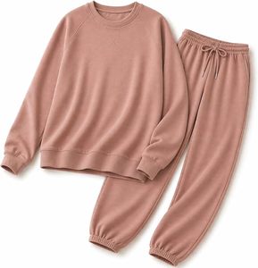Conjunto de Sudadera con Capucha Oversize y Pantalones de Chándal de Forro Polar Premium para Mujer, Conjunto Deportivo de Sudadera con Capucha y Pantalones de Chándal para Mujer - Product Image 1