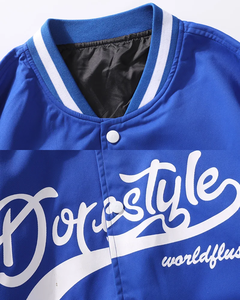 แจ็คเก็ตเบสบอลสไตล์ฮิปฮอปขายส่งจากโรงงานสำหรับผู้ชายและผู้หญิง ปักลายตามสั่ง ผลิตจากผ้าขนสัตว์และผ้าฝ้าย รับผลิตแบบ OEM แจ็คเก็ต Letterman - Product Image 3