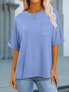 Camisetas de Mujer de Color Sólido a Precio Económico, Camisetas de Mujer al por Mayor, Camisetas de Mujer con Diseño Único, Camisetas de Mujer Estilo Primavera Verano - Product Image 5