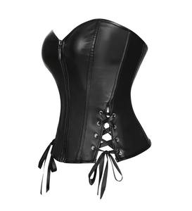 Corset en cuir véritable pour femme, classique, à lacets, bustier tendance, amincissant, logo personnalisé, fabricant OEM - Product Image 3