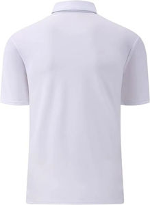 Pull court zippé pour homme Mustard, manches courtes, col côtelé contrastant, décontracté, été, 100% coton tricoté, écologique, OEM - Product Image 2