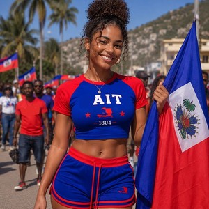 Personalized Printed Crop Top Shorts <b>Sets</b> <b>Women</b> Team Jersey Style Sportswear Short Tracksuit <b>Women's</b> <b>2</b> <b>Piece</b> Sports <b>Set</b> - Product Image 1