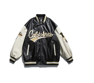 Premium Quality Letterman Baseball <b>Bomber</b> <b>Varsity</b> <b>Jacket</b> Front Logo Breathable Customized Comfortable Wearing Made in Pakistan - Product Image 2