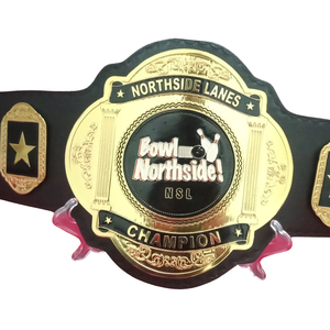 เข็มขัดแชมป์โบว์ลิ่ง Northside Lanes รุ่นปรับแต่งได้ คุณภาพสูง รุ่นสะสม N.S.L. ถ้วยรางวัล - Product Image 2