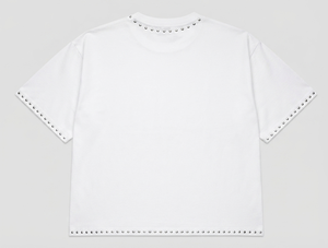 เสื้อยืดพิมพ์ลายกราฟิกประดับเพชรเทียม สไตล์วินเทจ แขนสั้น ผ้าฝ้าย ย้อมสีแบบแอซิดวอช ใส่สบายได้ทั้งชายและหญิง - Product Image 2