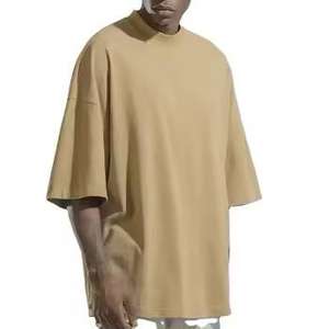 Camiseta de hombre con estampado animal digital personalizado, cuello redondo, holgada, transpirable, con orificios de red, hombros caídos, estilo urbano, vintage. - Product Image 3