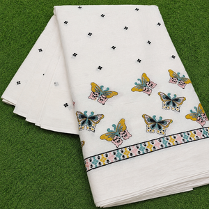 Tissu brodé malté, tissus textiles, tissu dentelle, tissu organza pour marques de mode, approvisionnement en vêtements, vente en gros, export en vrac, achat - Product Image 6