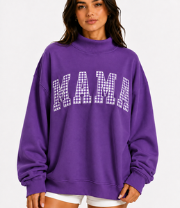 Sweat-shirt pour femme à col montant et épaules tombantes, en tissu respirant de qualité supérieure, prix abordable, écologique, séchage rapide et anti-rétrécissement - Product Image 1