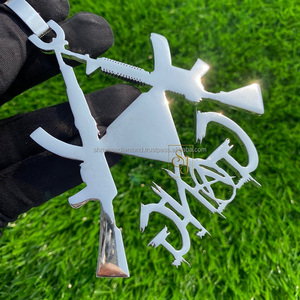 Pendentif personnalisé en forme d'épée, entièrement serti de moissanite, plaqué or blanc, en argent 925, style hip-hop pour homme, idéal pour les soirées - Product Image 4