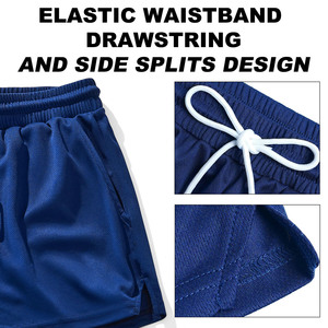Shorts de sport pour hommes à séchage rapide, personnalisables avec poche zippée, longueur genou, pour la plage et le basketball, vente en gros - Product Image 4