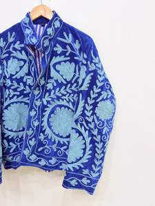 Embroidered <b>Jacket</b> Velvet Suzani Suzani <b>Jacket</b> For Women Winter <b>Jacket</b> Handmade Short <b>Jacket</b> <b>Hippie</b> Suzani Embroidery <b>Jacket</b> - Product Image 4