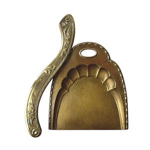 Vintage Brass <b>Dustpan</b> <b>and</b> <b>Brush</b> <b>Set</b> Solid Brass Metal Dust Pan with Handheld Cleaning <b>Brush</b> Antique Gold Finish Decorative - Product Image 4