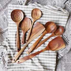 Natural Wooden <b>Spoon</b> Kitchen Cooking <b>Spoon</b> Eco Friendly Wood Table <b>Spoon</b> Reusable Wooden Utensil Kitchen Tool - Product Image 2