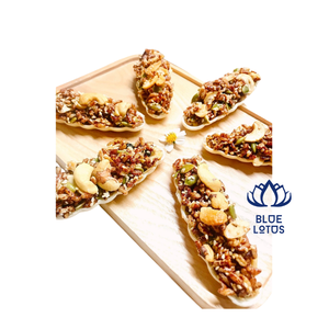 Galleta Crujiente de Nueces Mixtas Blue Lotus 2025, Snack Dulce Popular para el Desayuno y la Hora del Té - Product Image 1