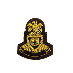 Nouveaux badges brodés au design original, faits à la main avec du fil de métal, fabriqués au Pakistan, forme et taille personnalisées - Product Image 1