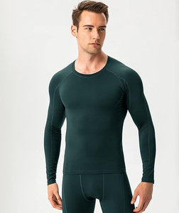 T-shirt de compression à manches longues pour homme 2026 – Respirant, séchage rapide, coupe ajustée, idéal pour le sport et l'entraînement - Product Image 1