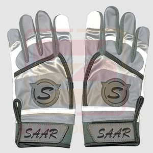 SAAR INDUSTRIES Latest Design High Quality OEM Service Durable Spandex/Polyester Leather Professional <b>Baseball</b> Batting Gloves - Product Image 4