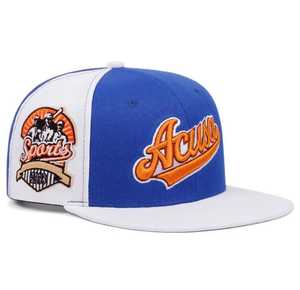 Unisex Snapback Cap Black White Yellow Hand Embroidery Logo Street Style Casual Adjustable <b>Hat</b> - Product Image 3