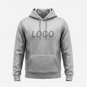 Sweat-shirt à capuche unisexe surdimensionné en molleton de coton, coupe ample, brodé et imprimé personnalisé, style streetwear, couleur personnalisable, collection automne - Product Image 1