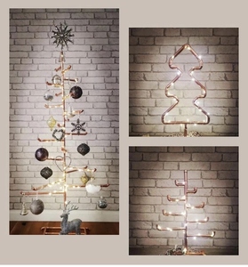 Modern design copper plated Handmade ideal size christmas <b>tree</b> <b>ornament</b> with a beautiful glittery copper finish designed - Product Image 3