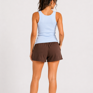 Best Collection Women's <b>Set</b> Comfortable Fit Adjustable Wear New Look High Quality Tank Top And Shorts <b>Set</b> For Women's - Product Image 2
