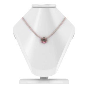Rose Gold Eternity Love Charm Women Elegant Fashion Jewelry Pendant Charm Silver Tone Accessory Gift Daily Wear Premium Design - Product Image 1