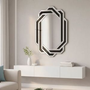 Specchio da Parete Moderno di Lusso per Bagno, Specchio Decorativo con Cristalli Effetto Diamante per Soggiorno o Camera da Letto - Product Image 3