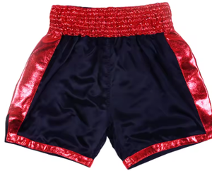Pantalones Cortos de MMA Unisex Personalizados con Estampado Sublimado, Diseño Floral Azul Geométrico, Secado Rápido, 140g Poliéster/Algodón, Artes Marciales - Product Image 3