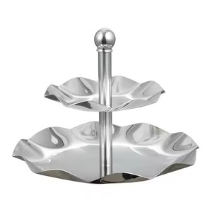 <b>Buffet</b> Service Metal Cake Stand Cake Display Stand Dessert Serving Tray Event <b>Table</b> Decoration - Product Image 4