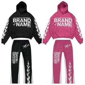 Conjunto Deportivo de 2 Piezas con Estampado de Estrellas y Nombre de Marca Personalizado, Pantalones Deportivos y Pantalones de Chándal Unisex de Alta Calidad para Hombre - Product Image 3