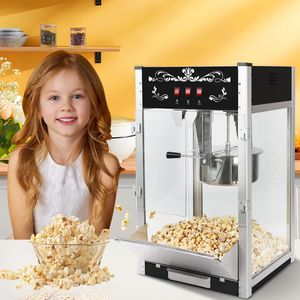 Machine à Popcorn Commerciale de 16 Oz, Appareil à Popcorn de Comptoir avec Cuillère en Acier Inoxydable et Cuillère à Huile - Product Image 1