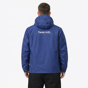 Chaqueta de hombre con logotipo personalizado, media cremallera, repelente al agua, de nailon y poliéster, con capucha, softshell, impermeable, cortavientos, unisex. - Product Image 3