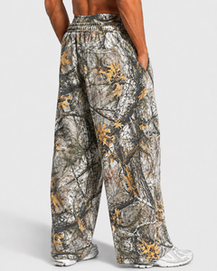 <b>Camouflage</b> Mens Custom Contrastline Oversized <b>Tracksuit</b> Set Premium Cotton Fleece Contrast Piping Hoodie And Wide Leg Sweatpants - Product Image 5