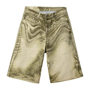 Nuevos Shorts de Mezclilla Desgastados y Rotos para Hombre, Shorts de Mezclilla con Agujeros Azules, Estilo Hip Hop Masculino - Product Image 1