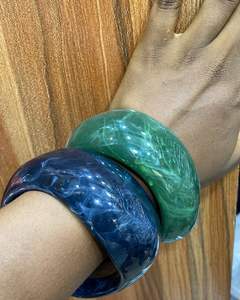 Brazalete de Resina de Moda Colorido de Estilo Vintage Hecho a Mano, Altamente Pulido y Personalizado de Primera Calidad de Marca por AFZA ENTERPRISES - Product Image 2