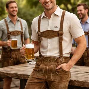 Lederhosen de Cuero Auténtico al por Mayor - Proveedor OEM para Ropa Personalizada al por Mayor - Product Image 6