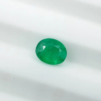HAYAAT GEMS Pierre précieuse émeraude verte naturelle certifiée, taille ovale facettée (0,35 ct 5x4,5x3 mm) pour la fabrication de bijoux, modèle N-167