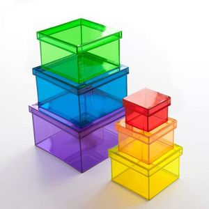 Caja de almacenamiento de acrílico vibrante Organizador versátil para suministros de artesanía, cosméticos y artículos para el hogar - Product Image 6