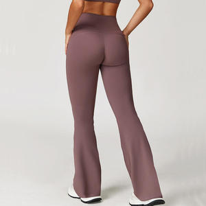 Pantalon de jogging décontracté pour femme, taille mi-haute, coupe droite, en tissu éponge, jambe large, avec dentelle et motifs peints - Product Image 2