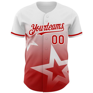 Maillot de baseball personnalisé Yourteams 00, impression sublimée, noir, blanc, rose, étoiles, manches courtes, unisexe, adulte, évacuation de l'humidité - Product Image 4
