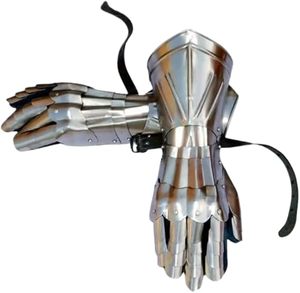 Fabricant de confiance : Gants d'armure métalliques faits à la main, à doigts complets, pour costumes de foire médiévale et accessoires de cosplay - Product Image 1