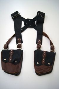 FAZMAX Oxford Tactical Harness Bag Unisex Shoulder <b>Sling</b> <b>Backpack</b> Genuine Leather Lining Zipper Detachable Strap - Product Image 2